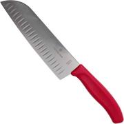 Victorinox SwissClassic 6.8521.17G Santoku with dimples 17 cm, red
