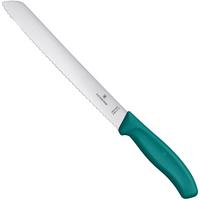 Imagem para Victorinox SwissClassic 6.8631.21C1B Green, faca para pão, 21 cm, verde