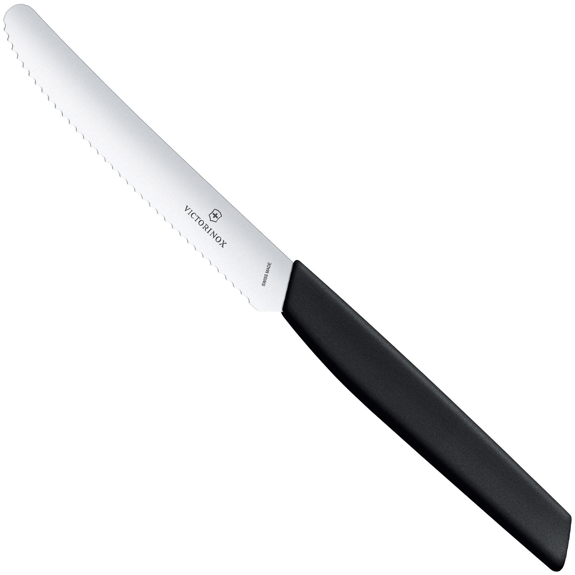 Victorinox Swiss Modern 6.9003.11W couteau à tomate 11 cm, noir