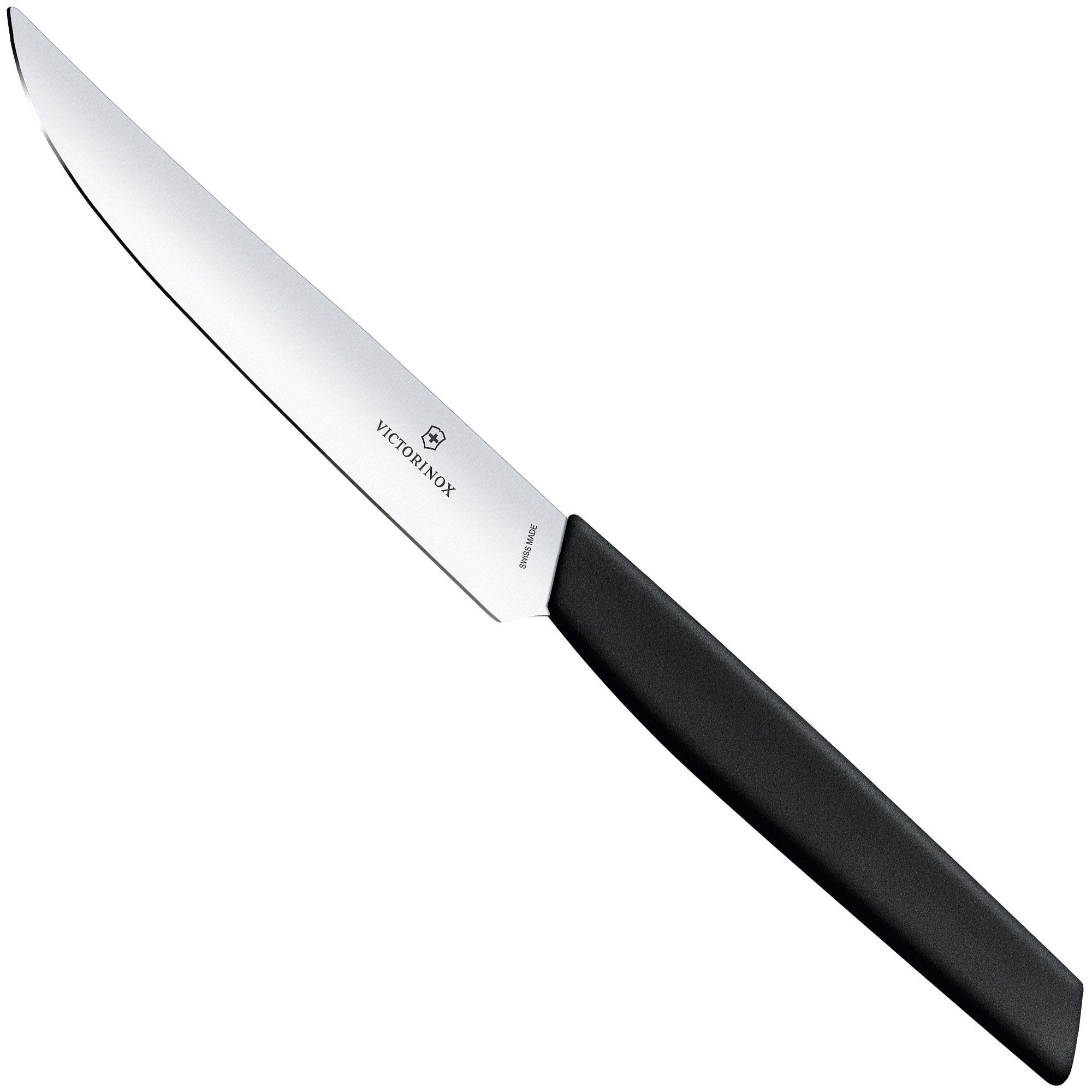 Nóż do steków Victorinox Swiss Modern 6.9003.12, czarny, 12 cm