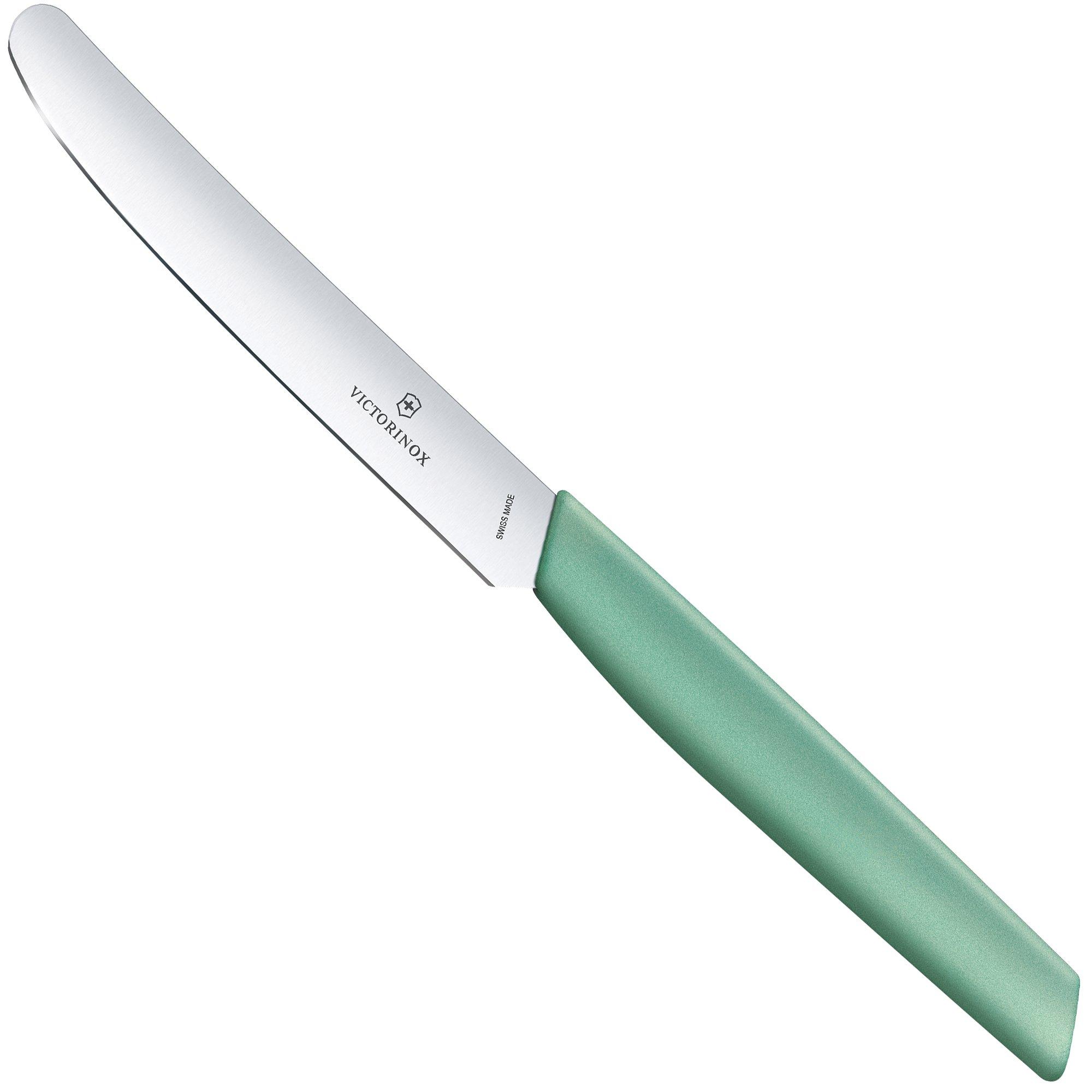 Nóż stołowy Victorinox Swiss Modern 6.9006.1141, zielona mięta, 11 cm
