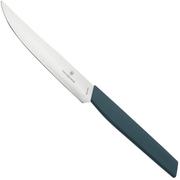Victorinox Swiss Modern 6.9006.122 couteau à steak 12 cm, bleu