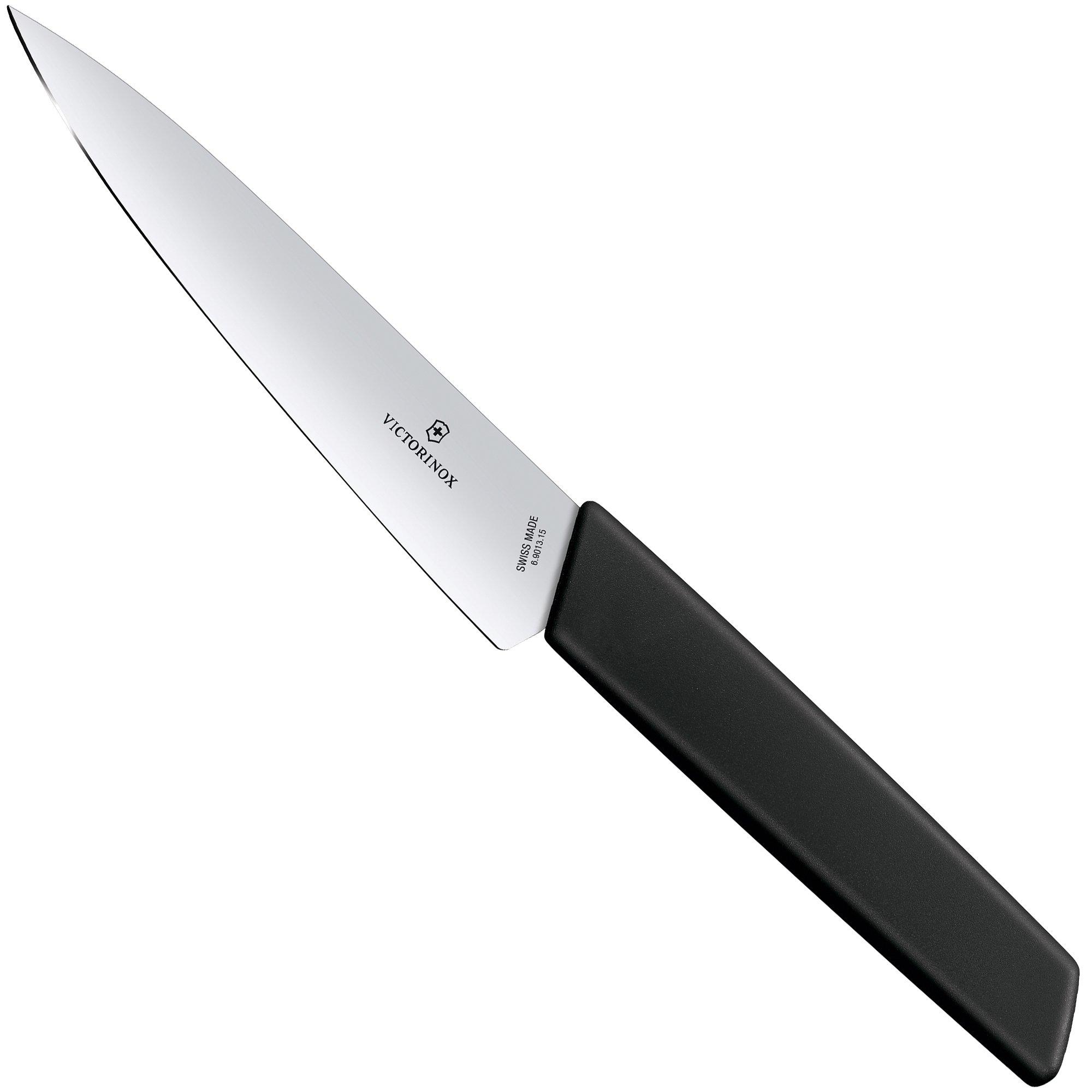 Nóż do krojenia warzyw Victorinox Swiss Modern, czarny, 15 cm