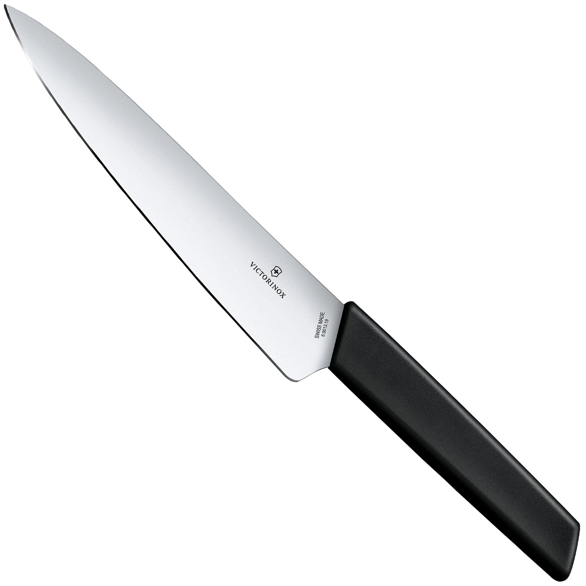 Victorinox Swiss Modern 6.9013.19B Fleischmesser 19 cm, schwarz