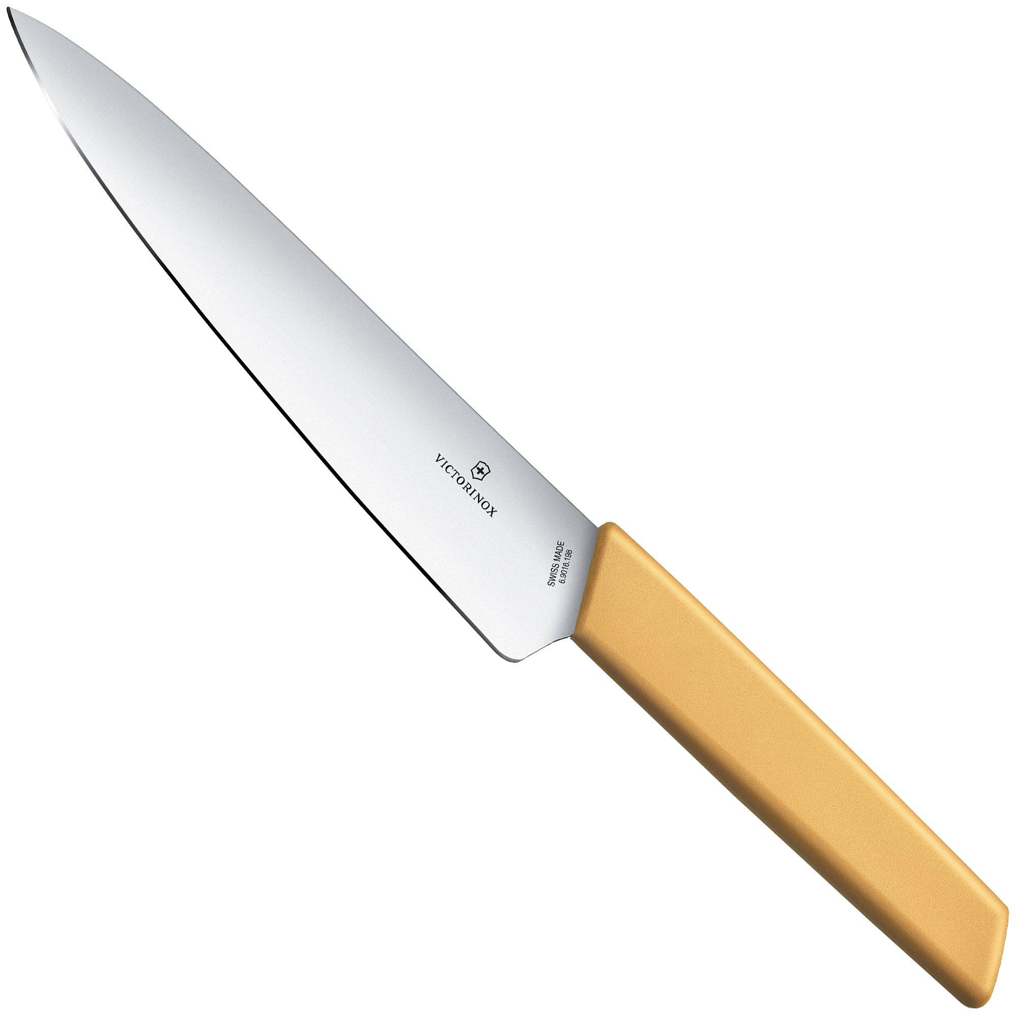 Victorinox Swiss Modern 6.9016.198B Fleischmesser 19 cm, gelb