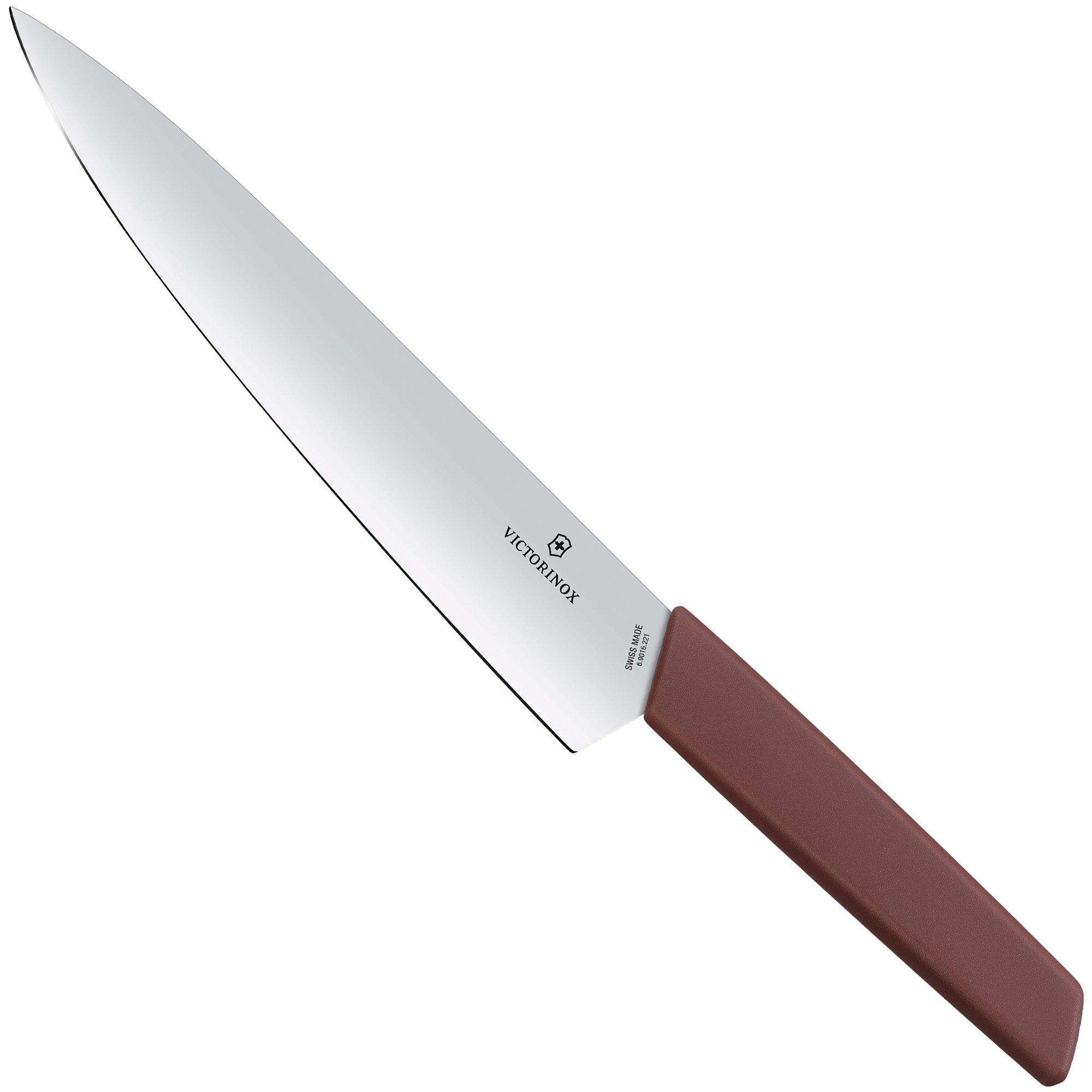 Victorinox Swiss Modern Tranchiermesser 22 cm, weintrauben-rot