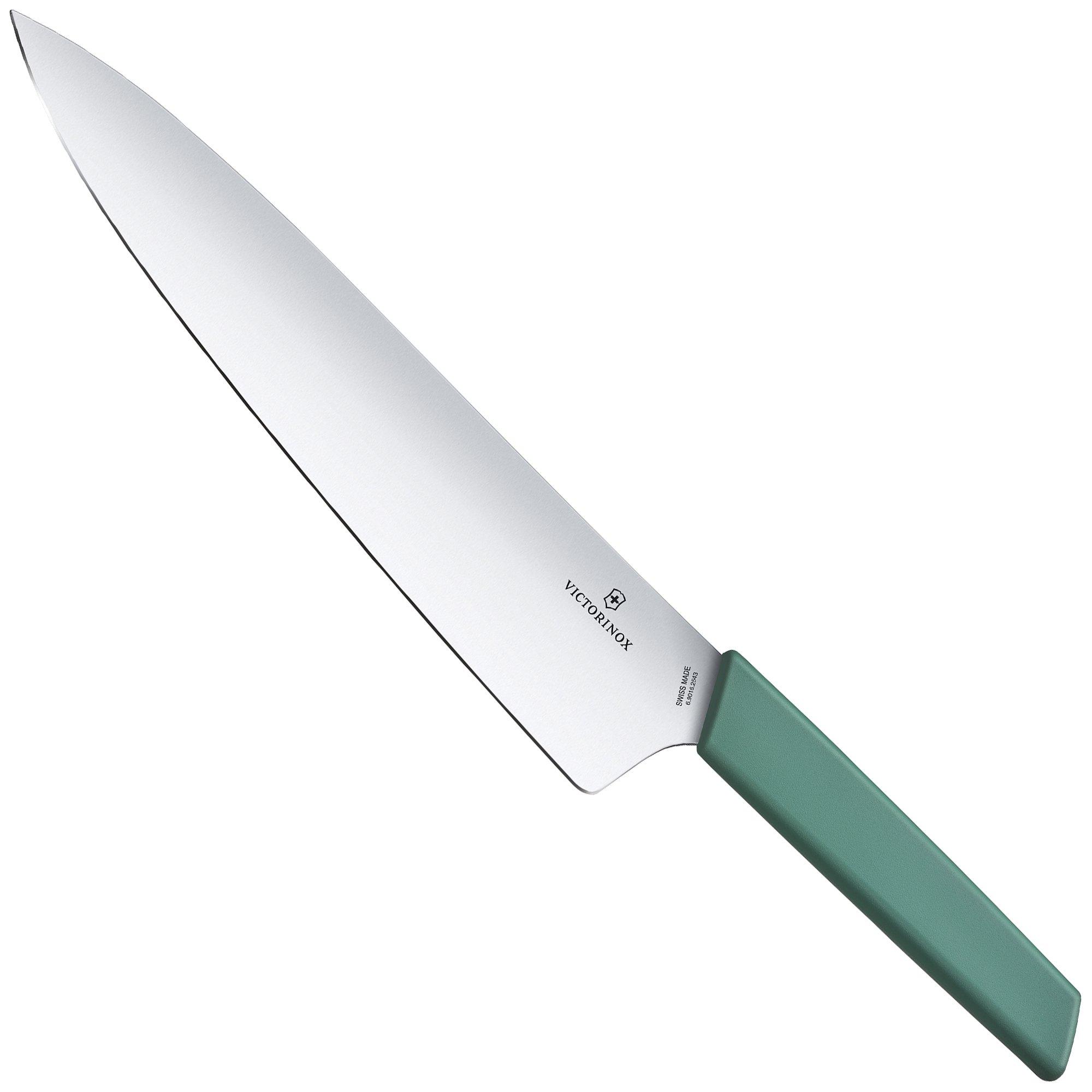 Nóż do mięsa Victorinox Swiss Modern 6.9016.2543B, jasny niebieski, 25 cm