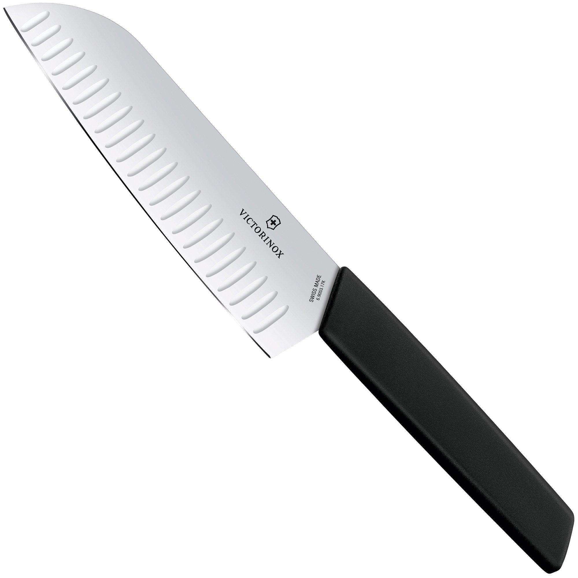 Nóż santoku Victorinox Swiss Modern, czarny, 17 cm