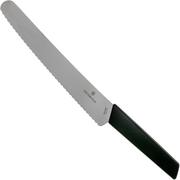 Victorinox Swiss Modern couteau à pain 22 cm, noir