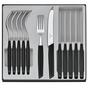 Bild für Victorinox Swiss Modern 6.9093.11W.12, 12-teiliges Besteckset mit Tomatenmesser, schwarz