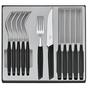 Bild für Victorinox Swiss Modern 6.9093.12W.12, 12-teiliges Besteckset mit Steakmesser, schwarz