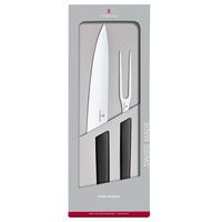 Bild für Victorinox Swiss Modern Tranchiermesser und -gabel, schwarz