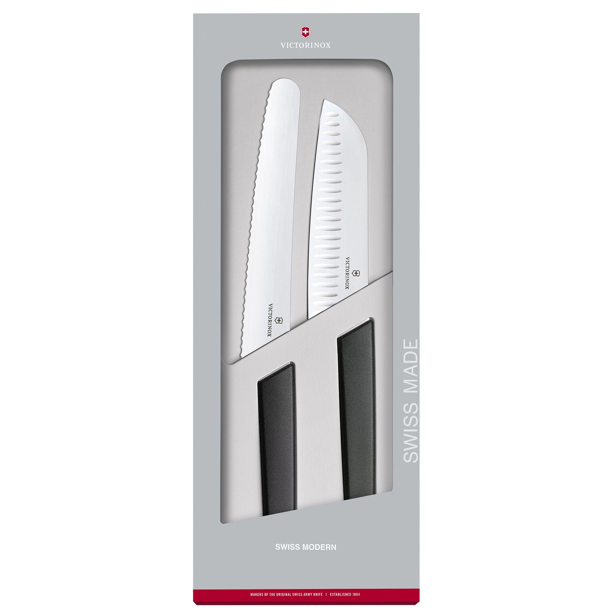 Victorinox Swiss Modern 2-teiliges Messerset, schwarz