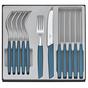 Bild für Victorinox Swiss Modern 6.9096.11W2.12, 12-teiliges Besteckset mit Tomatenmesser, blau