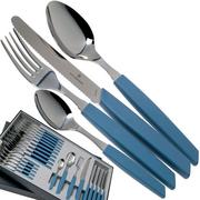 Victorinox Swiss Modern 6.9096.11W2.24, 24-piece cutlery set with tomato knife, blue