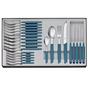 Bild für Victorinox Swiss Modern 6.9096.11W2.24, 24-teiliges Besteckset mit Tomatenmesser, blau