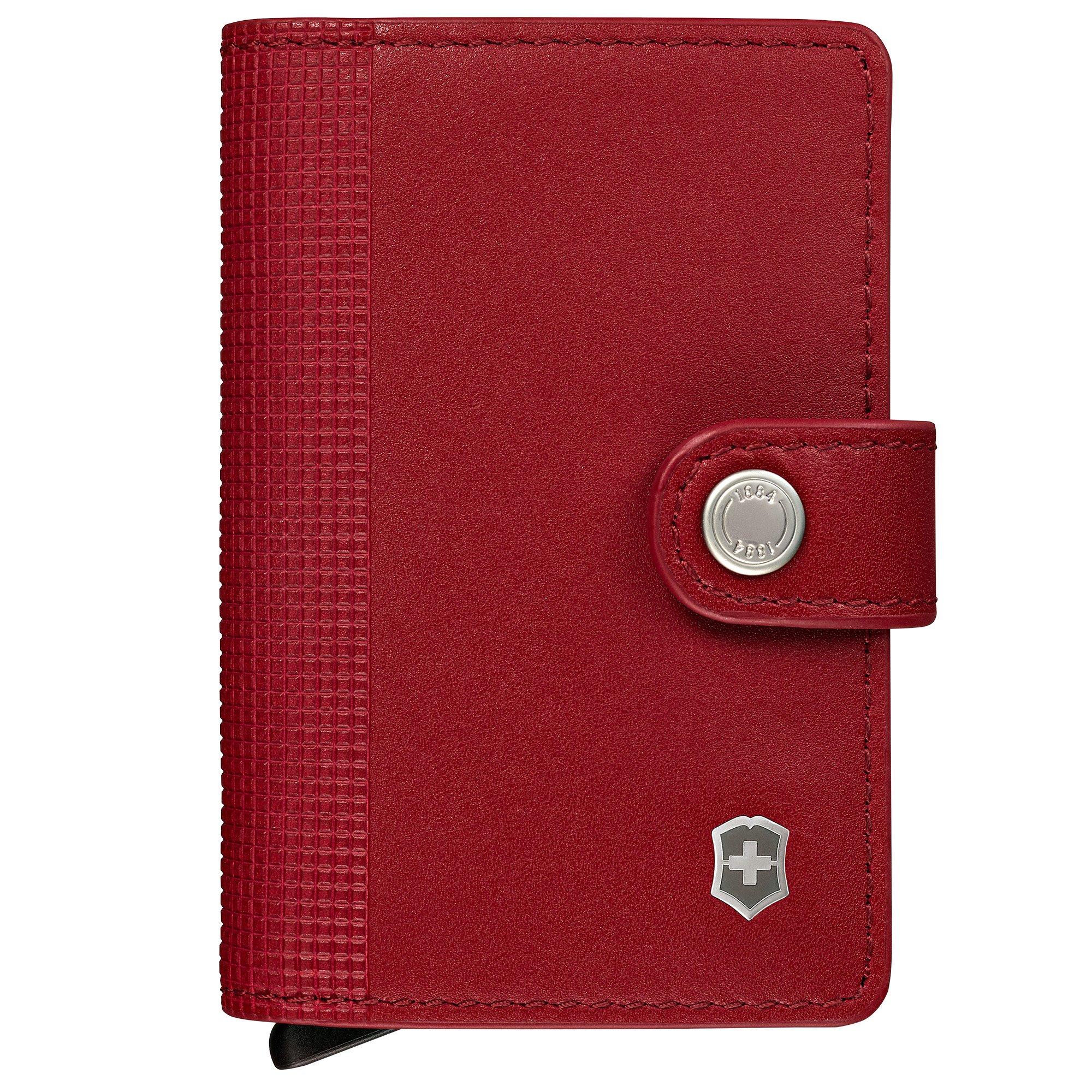 Victorinox Altius Secrid Leather Card Wallet 612680 Red, Leder Porte­mon­naie mit Cardholder, Kreditkartenetui