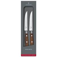Image for Victorinox Grand Maître Steak Knife Set 7.7240.2W, 2-piece knife set, Maple, Wavy, 12 cm