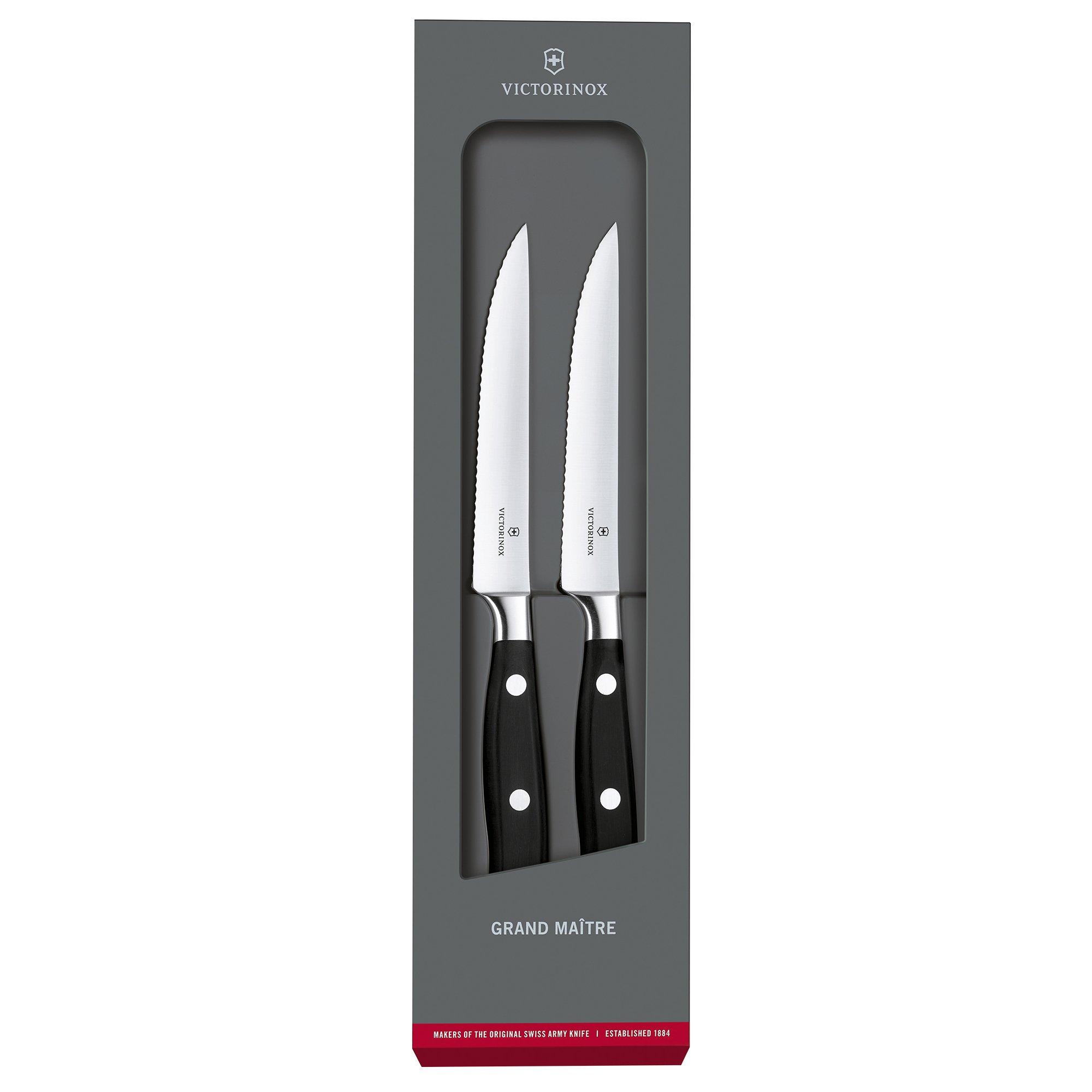 Zestaw noży do steków Victorinox Grand Maître Steak Knife Set 7.7242.2W, POM, Wavy, 12 cm, 2 szt.