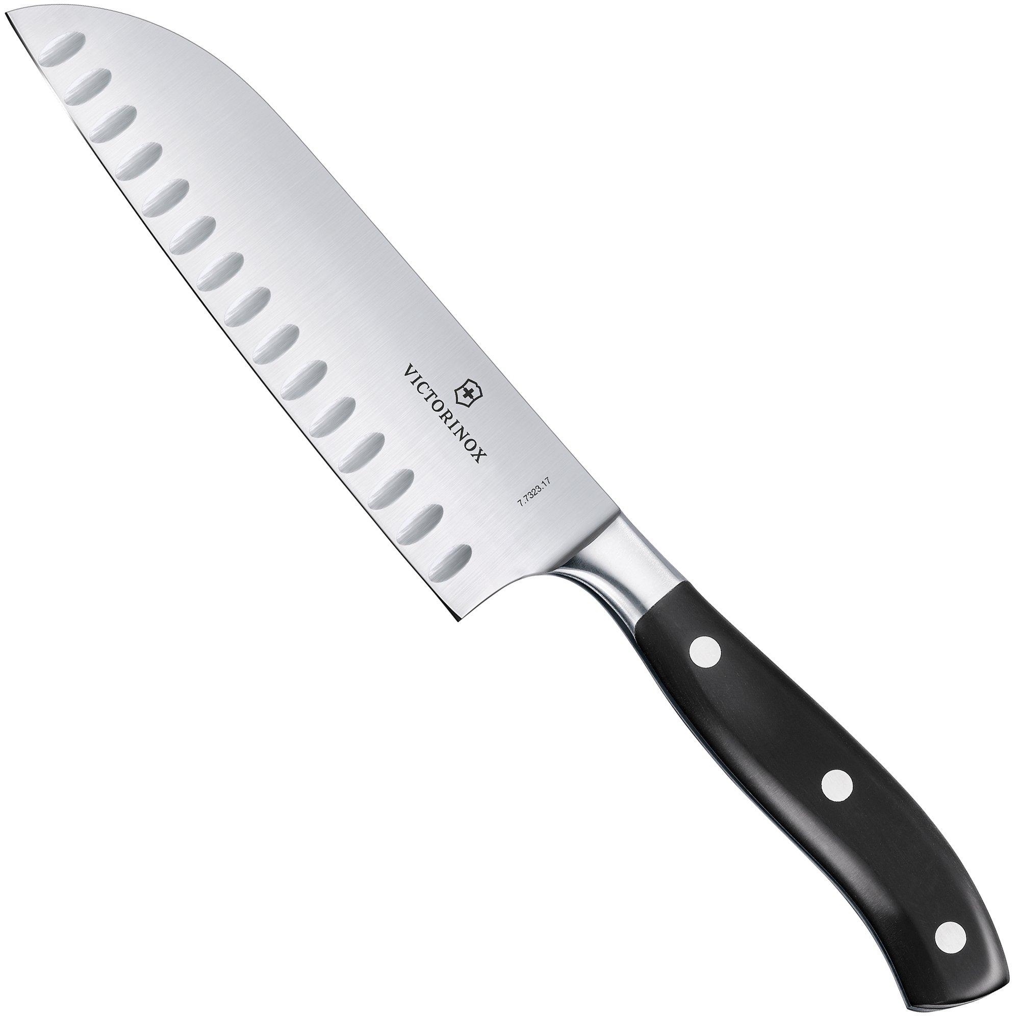 Victorinox Grand Maître Santoku Knife 7.7323.17G, POM, Santoku mit Kullen, 17 cm