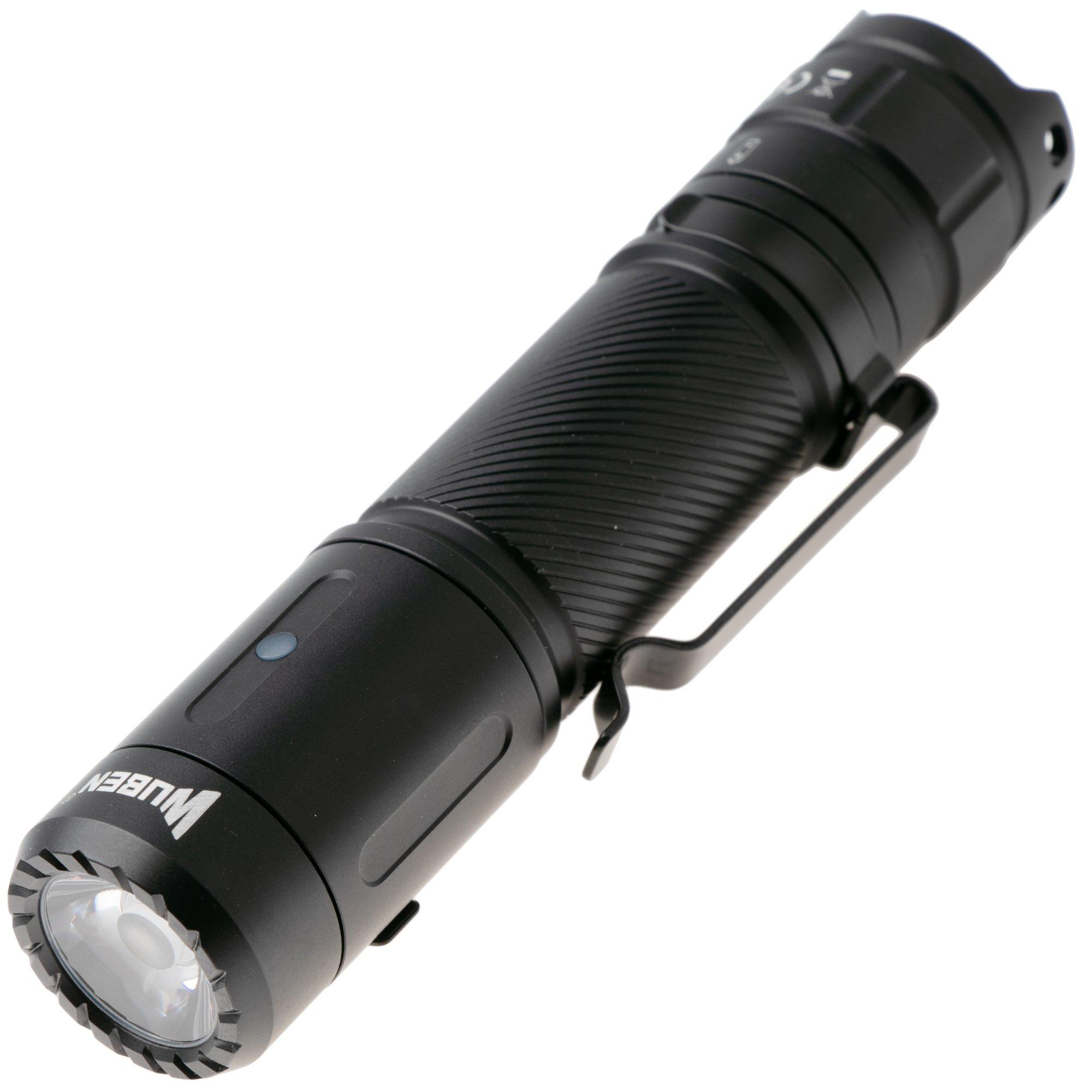 Wuben C3 Black, torcia tattica EDC ricaricabile, 1200 lumen