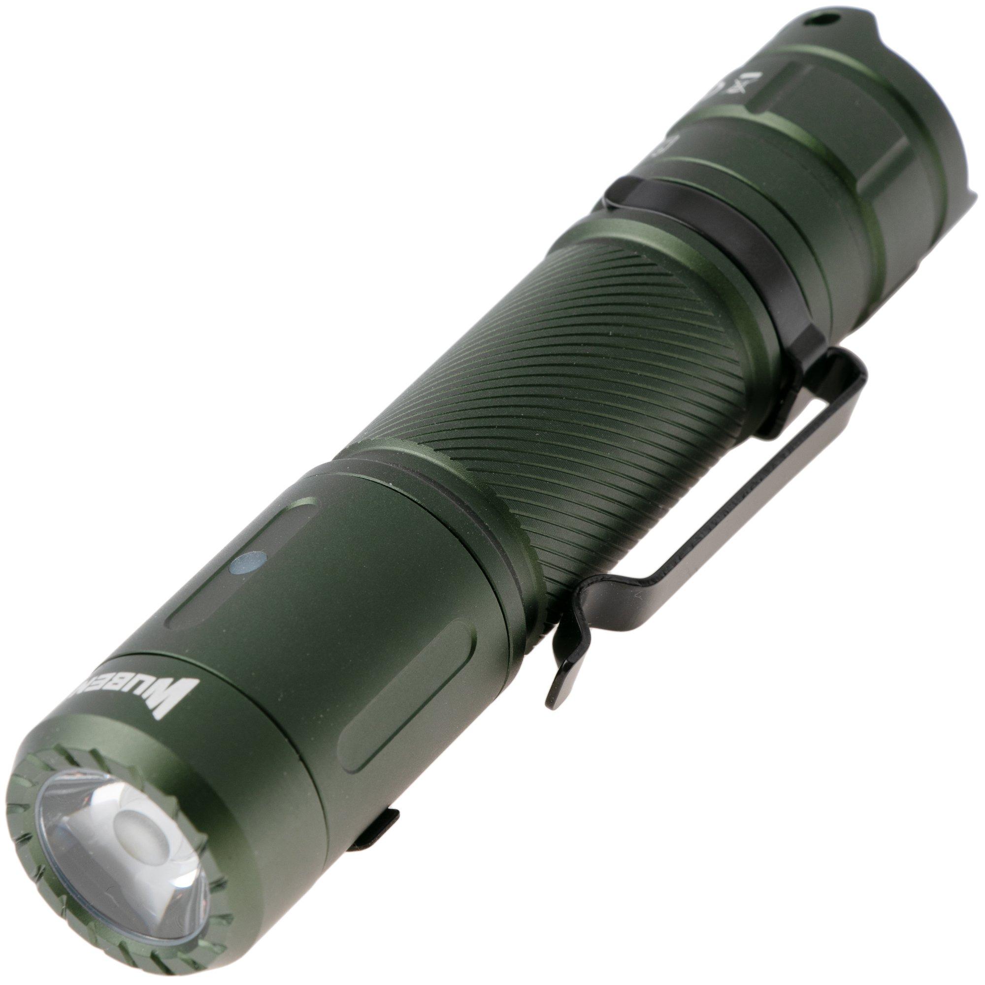 Wuben C3 Green, torcia tattica EDC ricaricabile, 1200 lumen