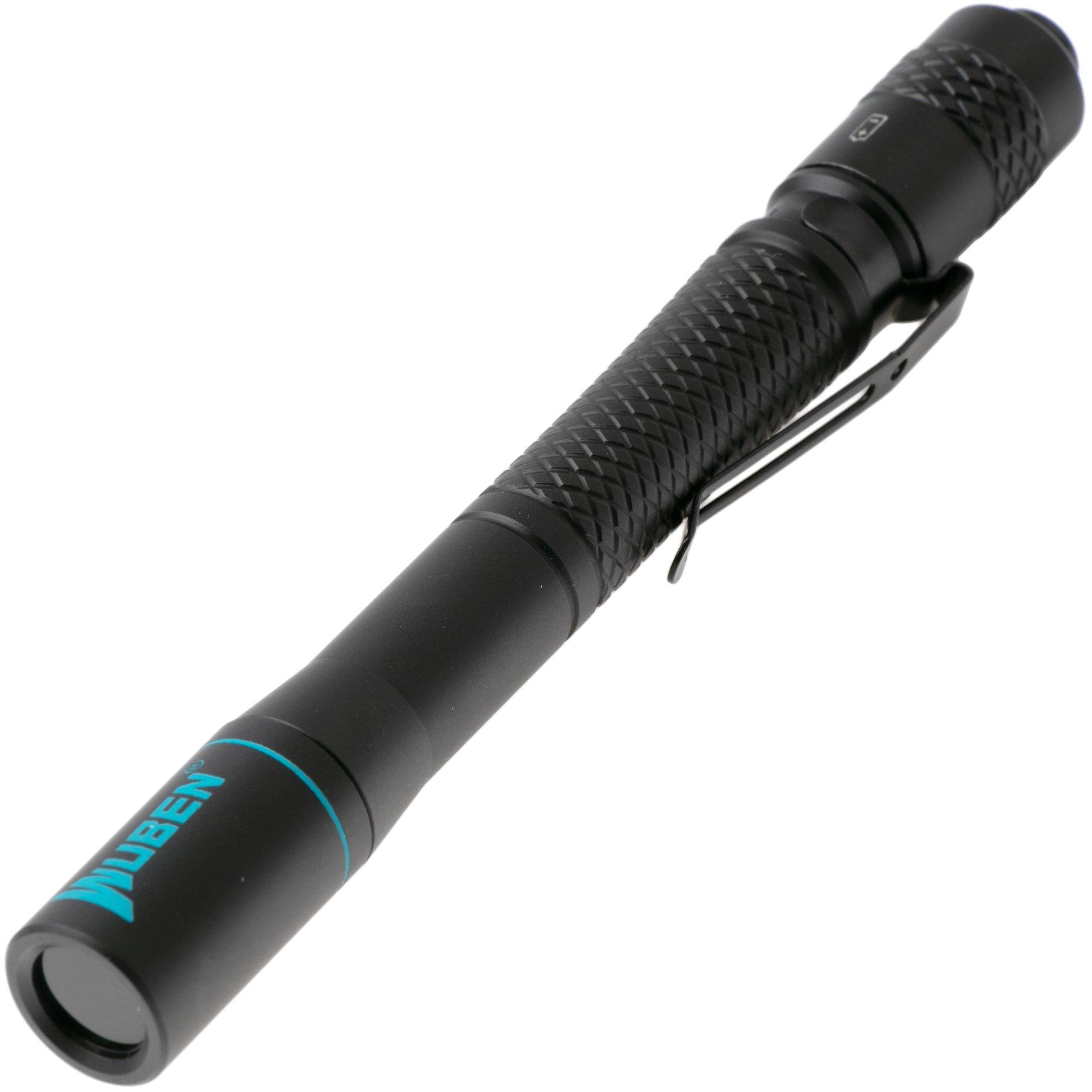 Wuben E19 Black, torcia penlight 365nm-UV, 850 mW