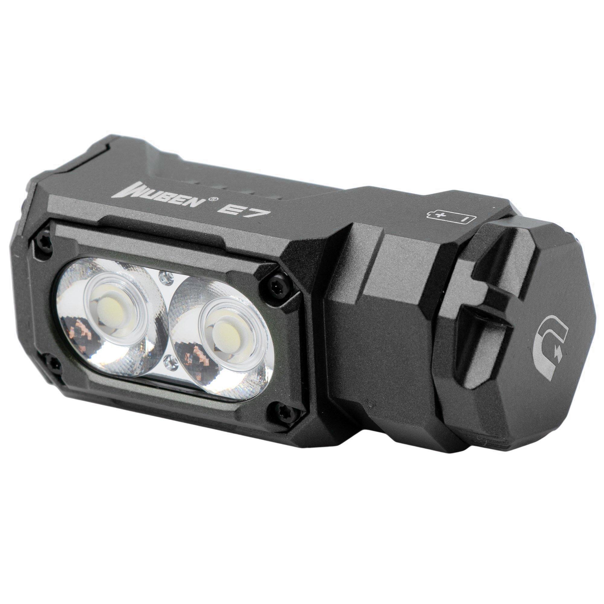 Wuben E7 Black 6500K, aufladbare EDC-Taschenlampe, 1800 Lumen