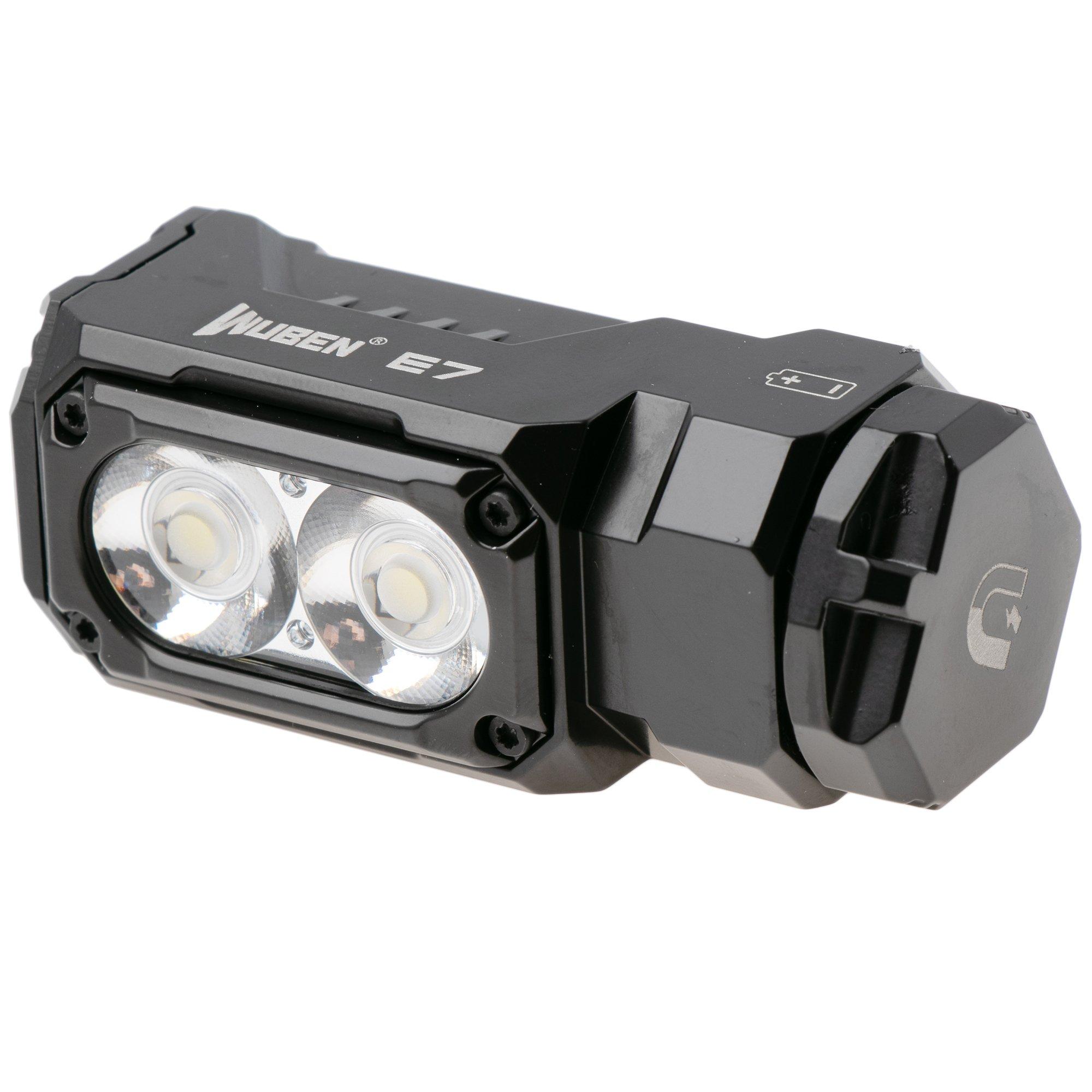 Wuben E7 Black 5000K, aufladbare EDC-Taschenlampe, 1800 Lumen