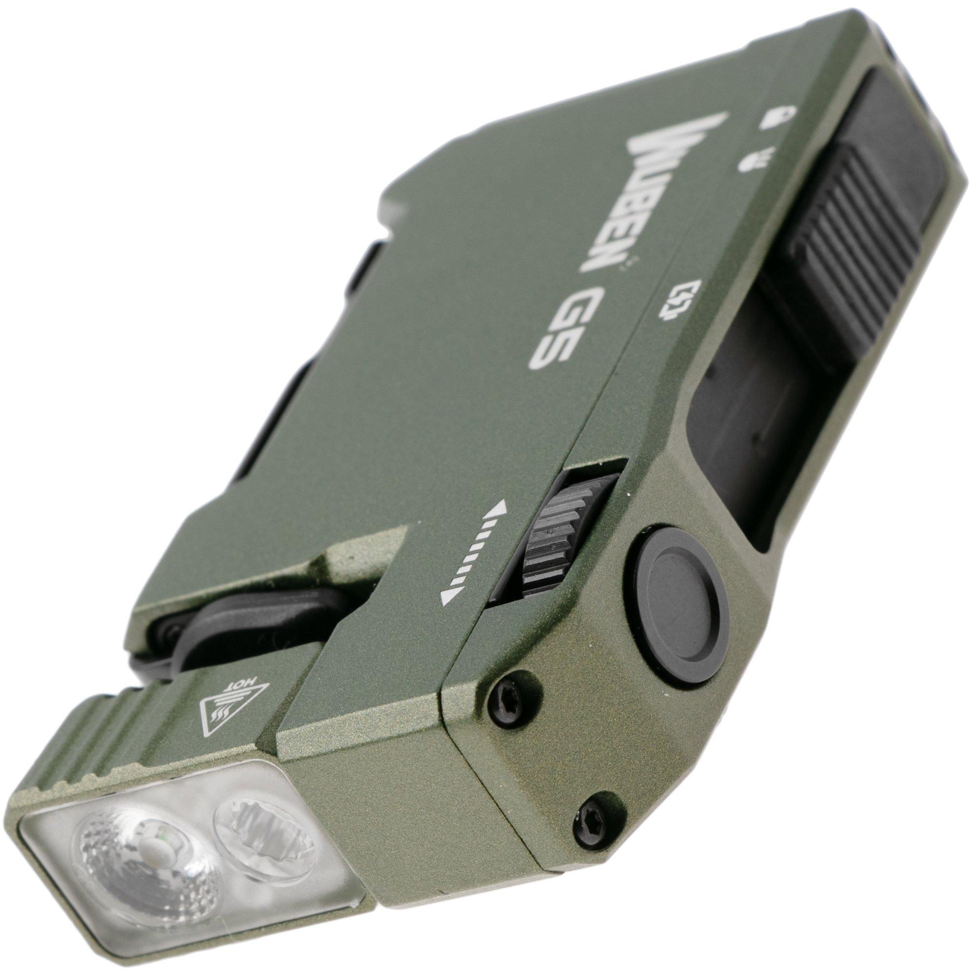 Wuben G5 Green, torcia EDC portachiavi ricaricabile, 400 lumen