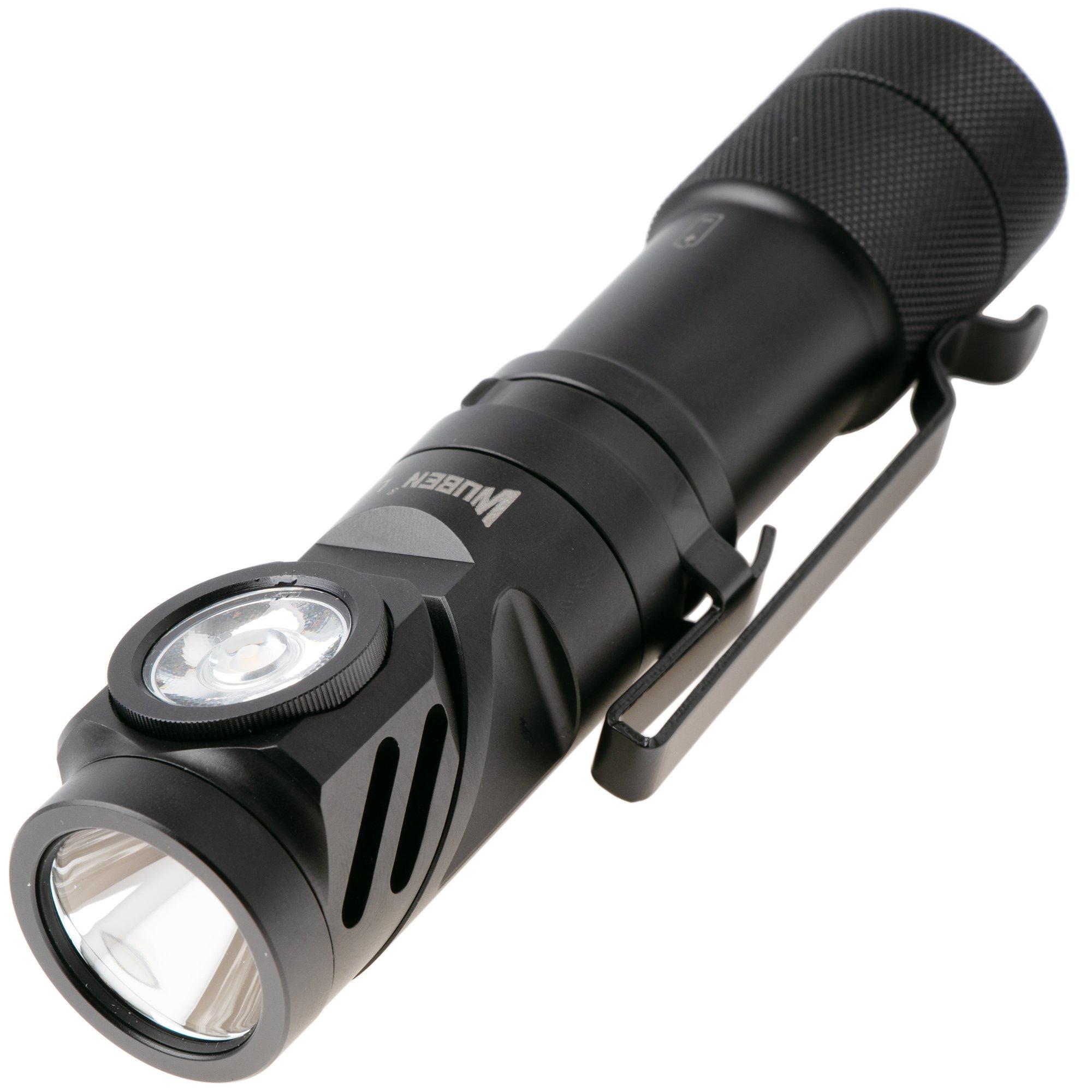 Wuben L1 NICHIA 519A, torcia tattica EDC ricaricabile e powerbank, 2000 lumen