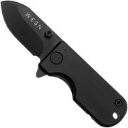 Nóż składany WESN Microblade Blacked Out SN01-2, D2, Titanium