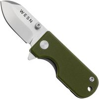 Image pour WESN Microblade SN01-3, D2, OD Green G10, Titanium, couteau de poche