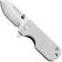Bild für WESN Microblade SN01-53 Satin D2, White G10, Gray Titanium, Taschenmesser