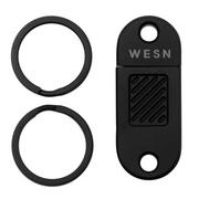 WESN QR, SN03-1, Blacked Out Titanium, ferramenta para chaveiro