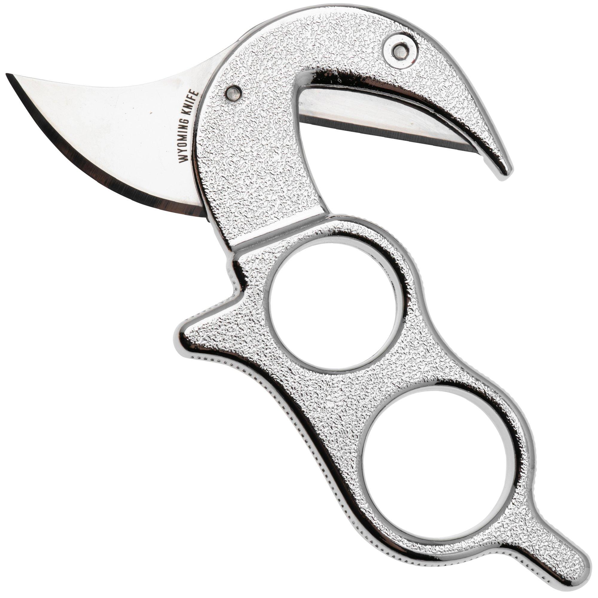 Wyoming Knife WY4 The Original Field Dressing Knife, Metal, Ausbeinmesser Lederscheide