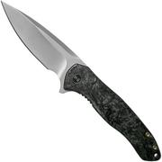 WE Knife Kitefin 2001A Marbled Carbonfiber zakmes