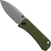 WE Knife Banter 2004D Green pocket knife, Ben Petersen design