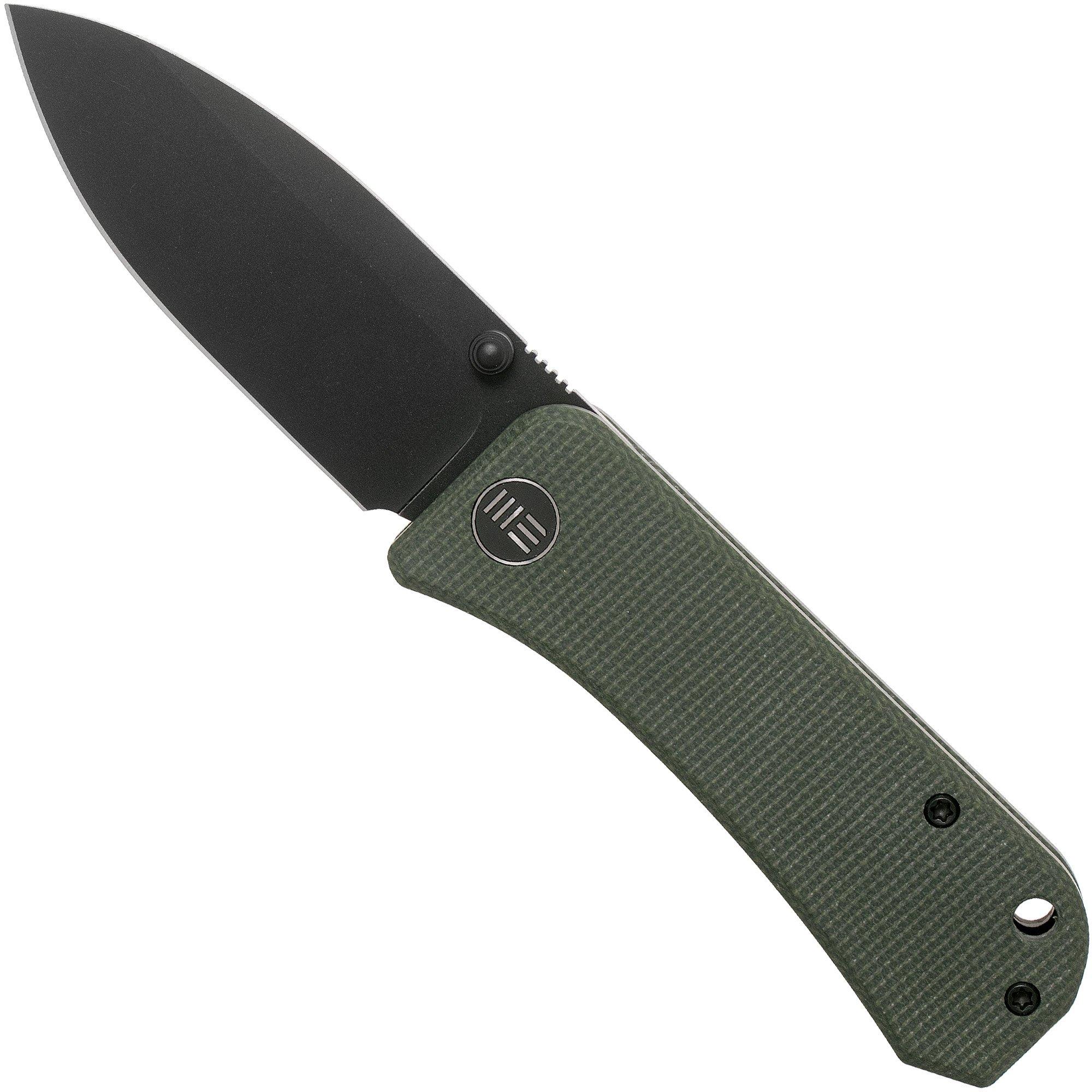 WE Knife Banter 2004F Green Micarta couteau de poche, Ben Petersen design