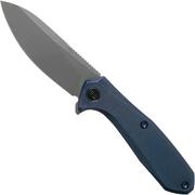 WE Knife Mote 2005B Blue pocket knife, Ostap Hel design