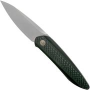 WE Knife Black Void Opus 2010B Black Carbon fibre pocket knife, Justin Lundquist design