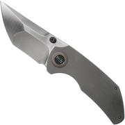 WE Knife Thug 2103A Satin, Gray Titanium couteau de poche, Matt Christensen design
