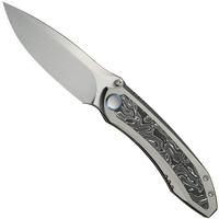 Immagine per WE Knife Winsome WE23092-2 Satin, Gray Titanium Aluminum Foil Carbon Inlay, coltello da tasca