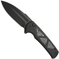Afbeelding voor WE Knife Sylox WE24027-1 Black Stonewashed,  Titanium Aluminum Foil Carbon Inlay, zakmes