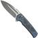 Image pour WE Knife Sylox WE24027-2 Gray Stonewashed, Blue Titanium Shredded Carbon Inlay, couteau de poche