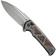 Image pour WE Knife Sylox WE24027-3 Bead Blasted, Polished Gray Titanium Lava Flow Fat Carbon Inlay, couteau de poche