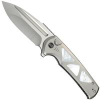 Image pour WE Knife Sylox WE24027-4 Satin, Gray Titanium Mother of Pearl Inlay, couteau de poche