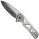 Image pour WE Knife Sylox WE24027-DS1 Hugin Damasteel, Polished Bead Blasted Titanium Mother of Pearl Inlay, couteau de poche