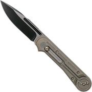 WE Knife Double Helix 815A couteau de poche, Bronze Handle, Black Blade