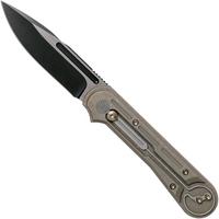 Image for WE Knife Double Helix 815A pocket knife, Bronze Handle, Black Blade